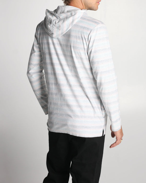 Imperial Motion Hombre Hooded Henley White