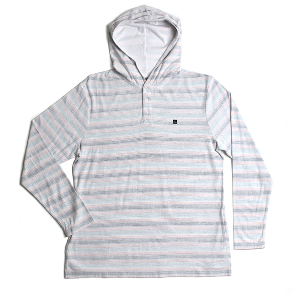 Imperial Motion Hombre Hooded Henley White