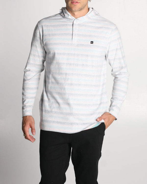 imperial motion Hombre Hooded Henley White