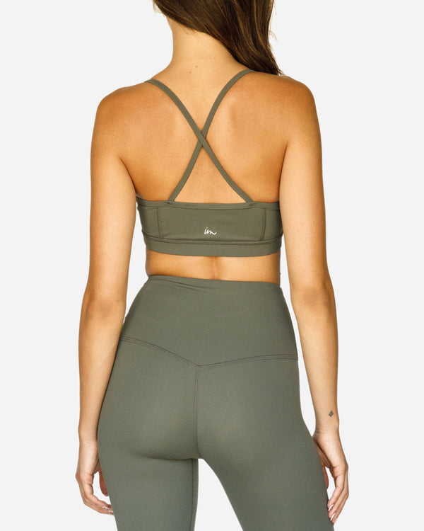 Imperial Motion Solo Sports Bra Olive