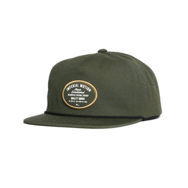 imperial motion Timber Snapback Hat Olive