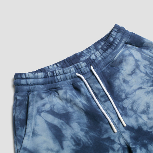 Imperial Motion Loftloom Sweat Shorts Indigo Smoke Tie Dye