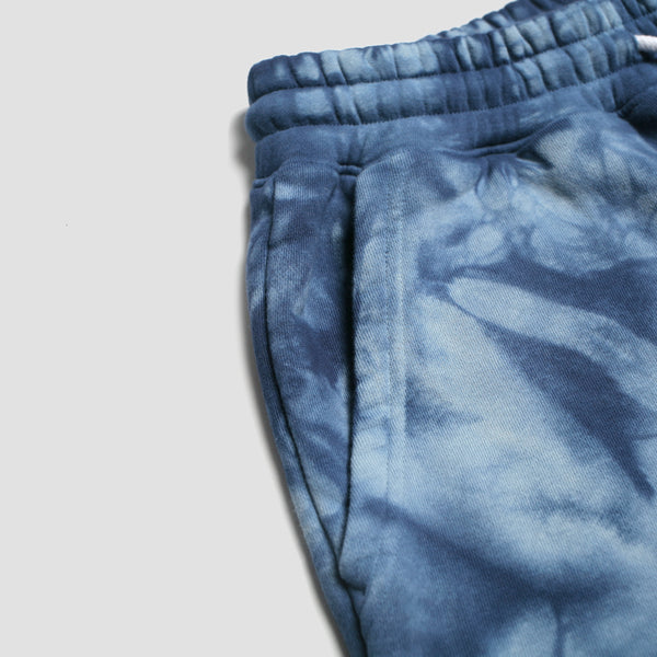Imperial Motion Loftloom Sweat Shorts Indigo Smoke Tie Dye