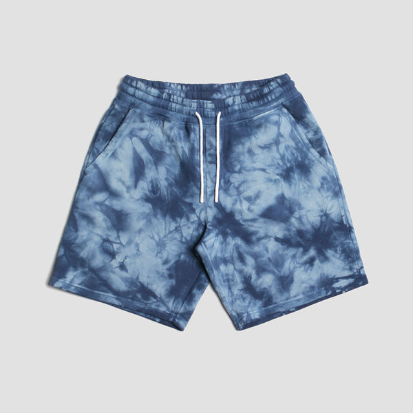 imperial motion Loftloom Sweat Shorts Indigo Smoke Tie Dye