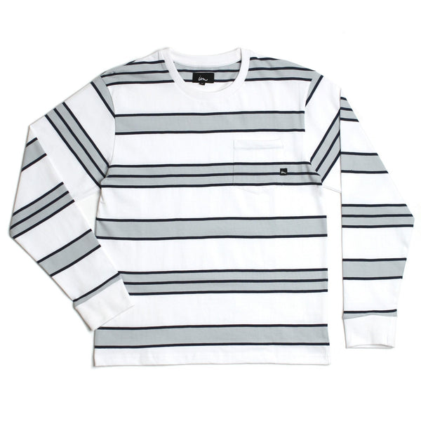 imperial motion Vintage LS Pocket T-Shirt White/Grey