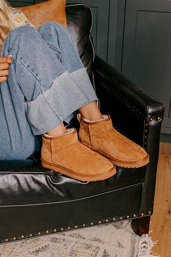 impressions Away To The Alps Faux Suede Bootie in Camel
