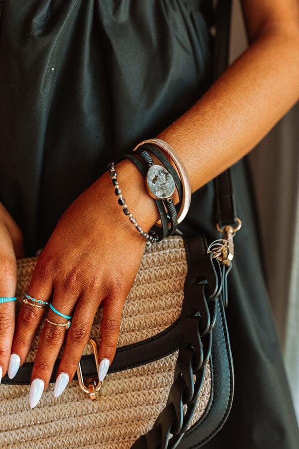 Impressions Blissful Break Magnetic Bracelet In Black