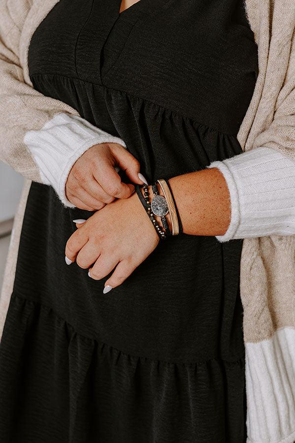 impressions Blissful Break Magnetic Bracelet In Black
