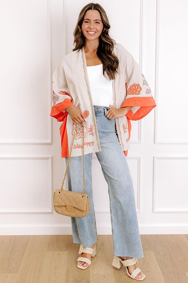 impressions Blooming Personality Floral Embroidered Overlay