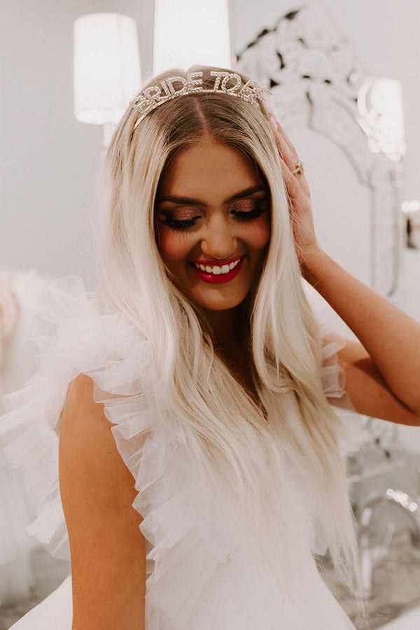 Impressions Bride To Be Rhinestone Headband In Gold