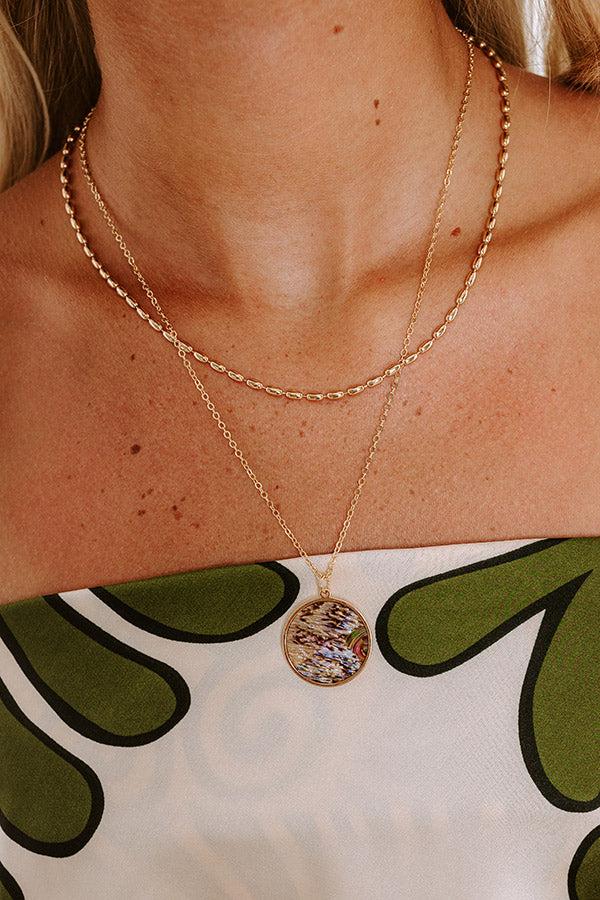 Impressions Catalina Coastline Layered Necklace In Abalone Shell