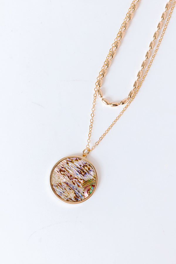 impressions Catalina Coastline Layered Necklace in Abalone Shell