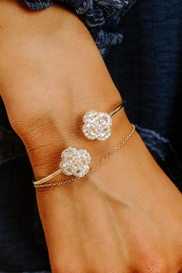 Impressions Chic And Sparkling Cubic Zirconia Cuff Bracelet