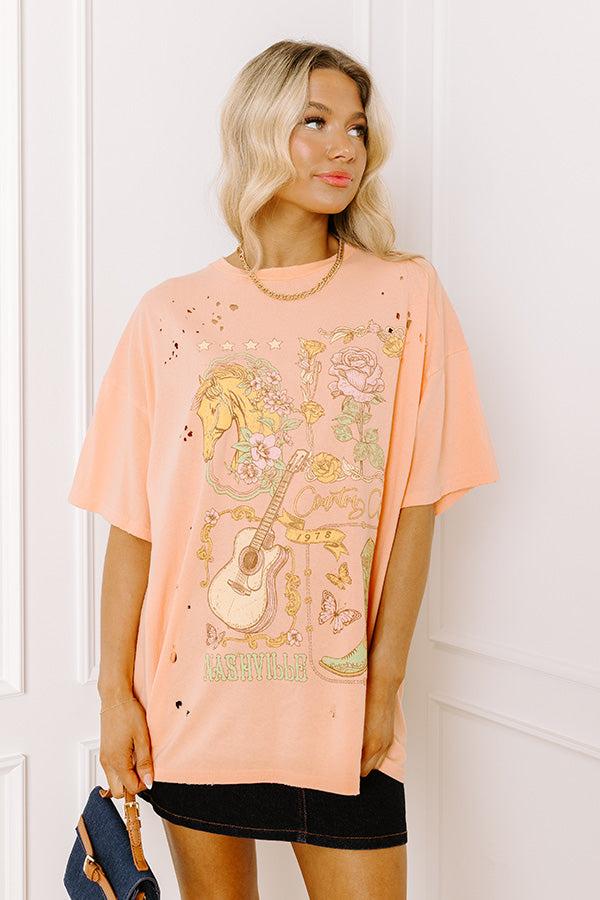 Impressions Country Club 1978 Distressed Oversized Tee