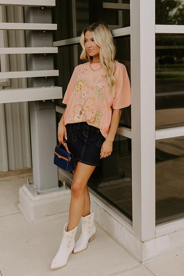 impressions Country Club 1978 Distressed Oversized Tee