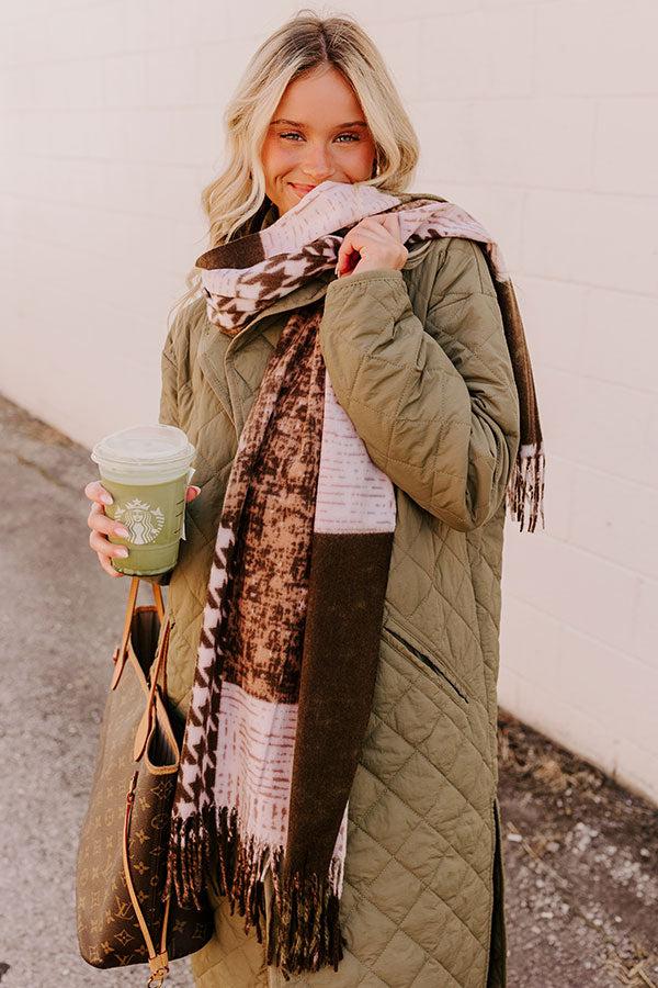 impressions Falls First Chill Scarf in Martini Olive