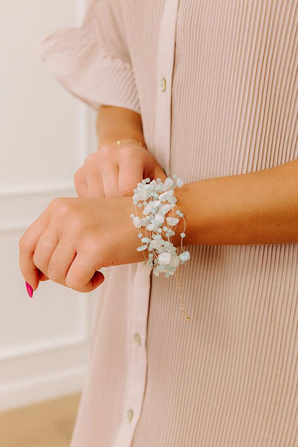 impressions Final Touch Layered Bracelet in Light Blue