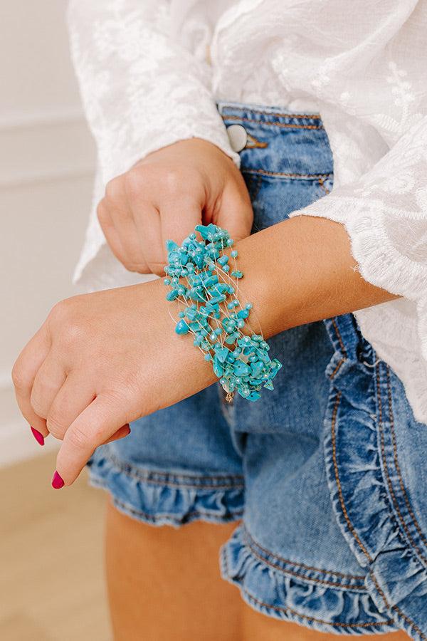 Impressions Final Touch Layered Bracelet In Turquoise