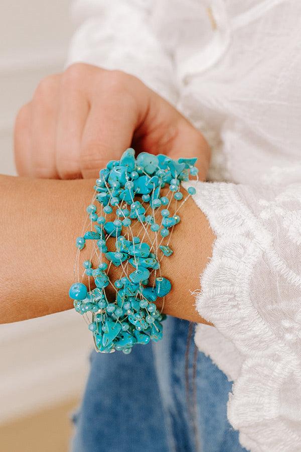 impressions Final Touch Layered Bracelet in Turquoise