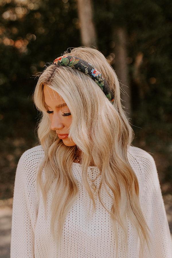 impressions For The Love Of Floral Headband in Black