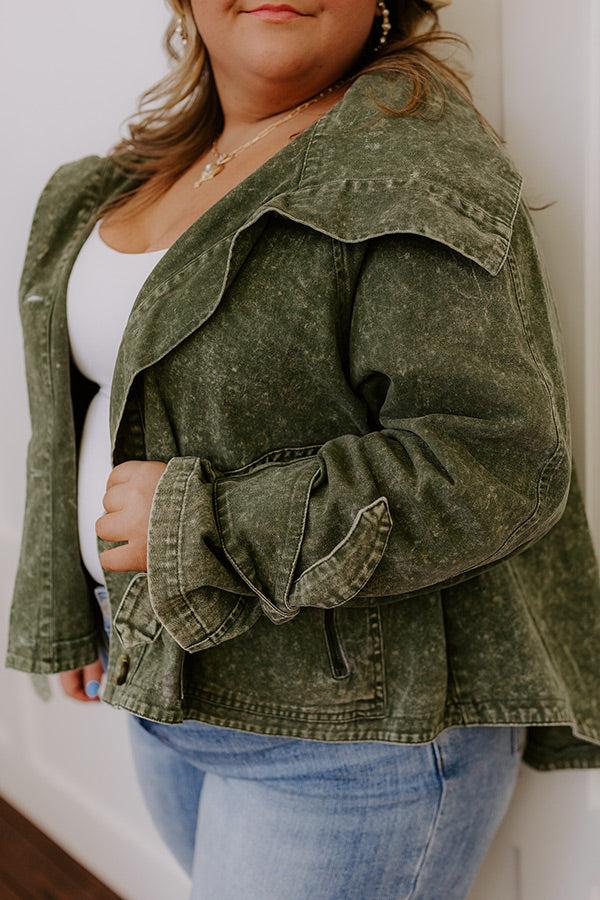 Impressions Fresh Breeze Vintage Wash Jacket Curves