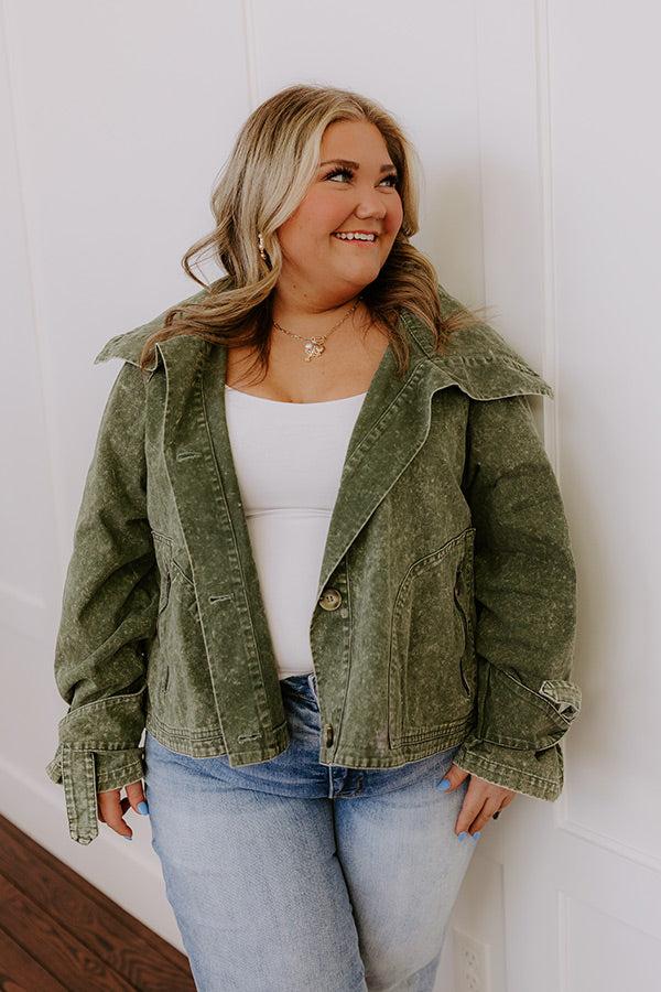 impressions Fresh Breeze Vintage Wash Jacket Curves