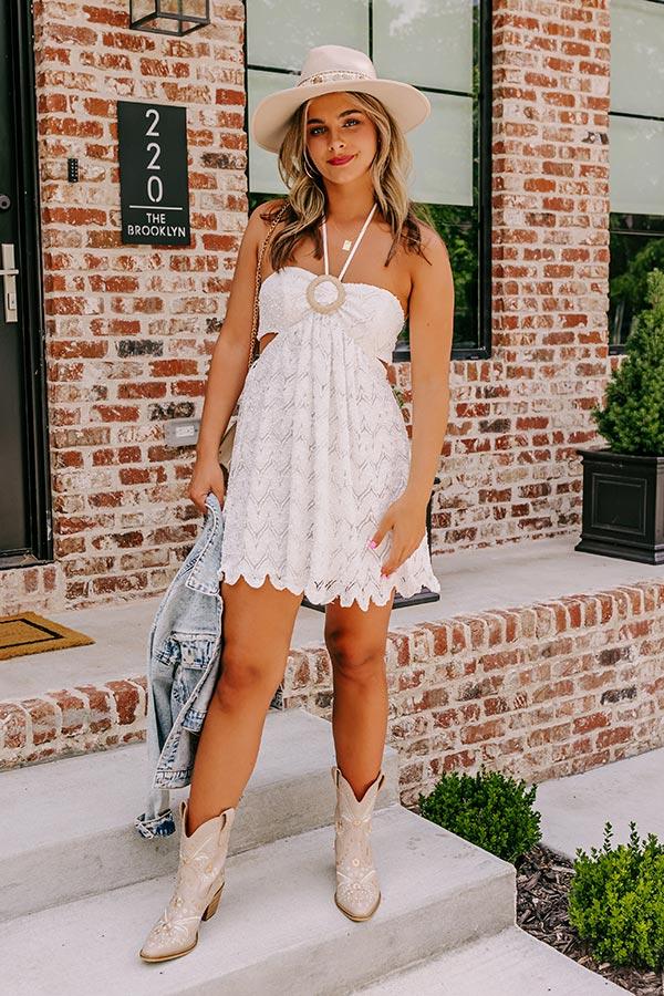 impressions Hilton Head Happy Hour Halter Mini Dress