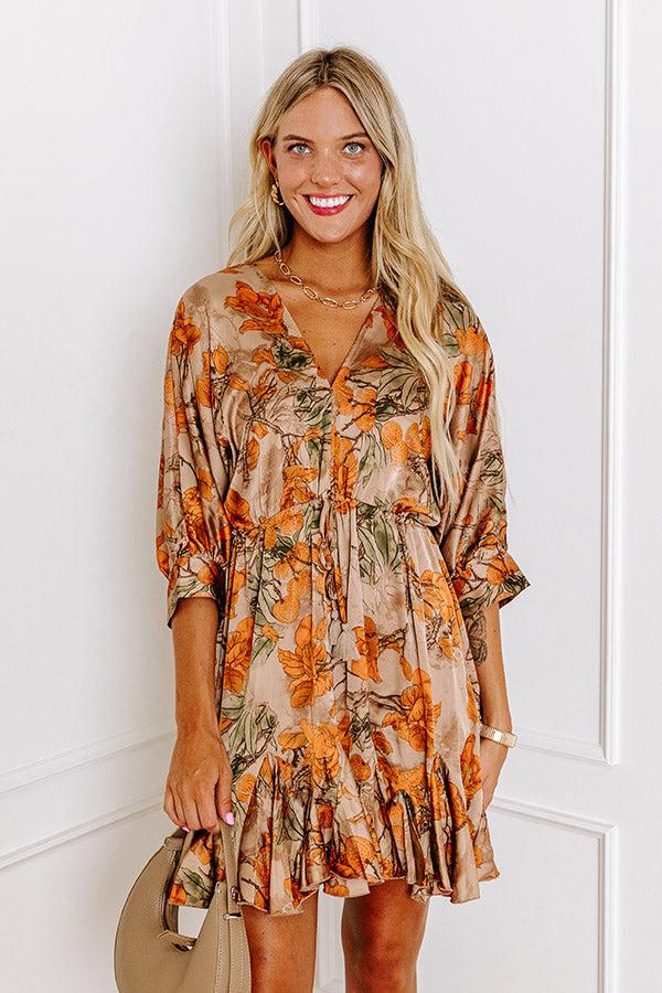 Impressions Amazing Views Floral Mini Dress