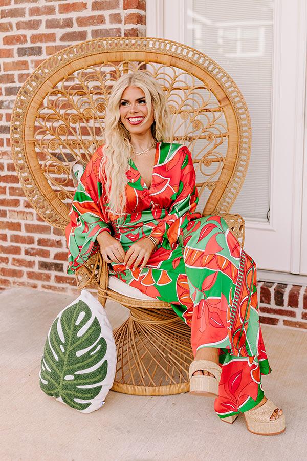 Impressions Antigua Bound Satin Jumpsuit Curves