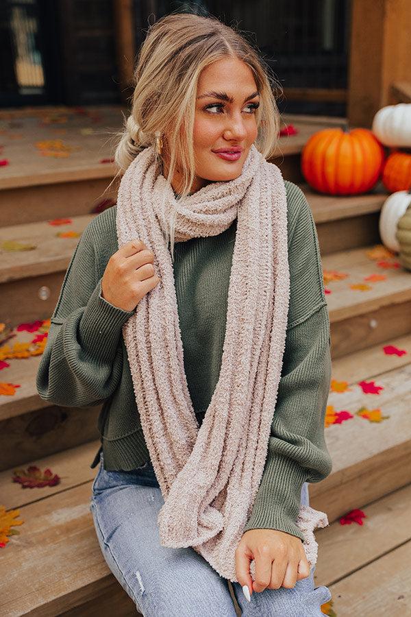 Impressions Autumn Treasure Knit Scarf In Birch