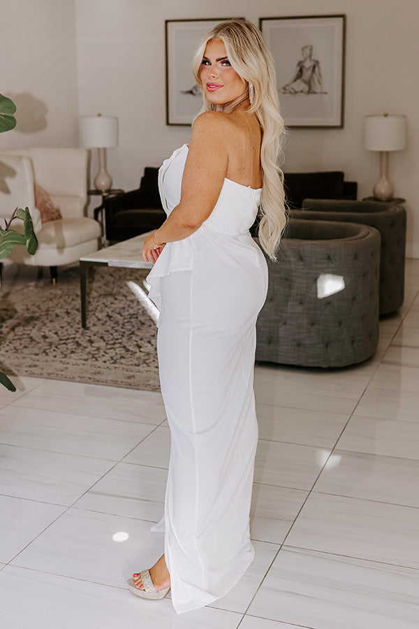 Impressions Back To You Maxi In White Curves