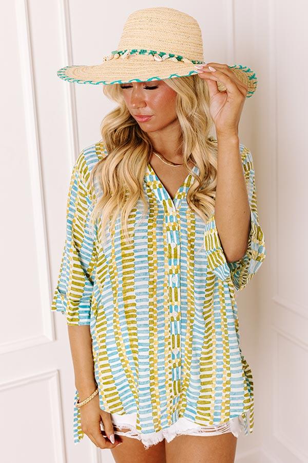 Impressions Beachside Bliss Raffia Woven Sunhat