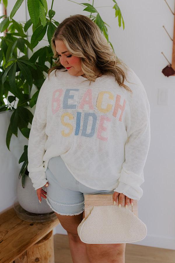 impressions Beachside Knit Sweater Curves