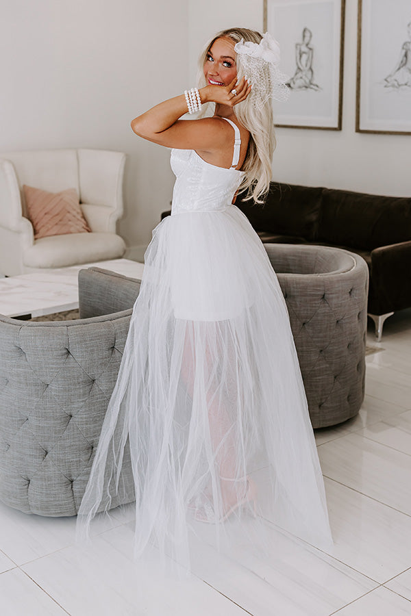 Impressions Bouquet Toss Tulle Maxi Dress
