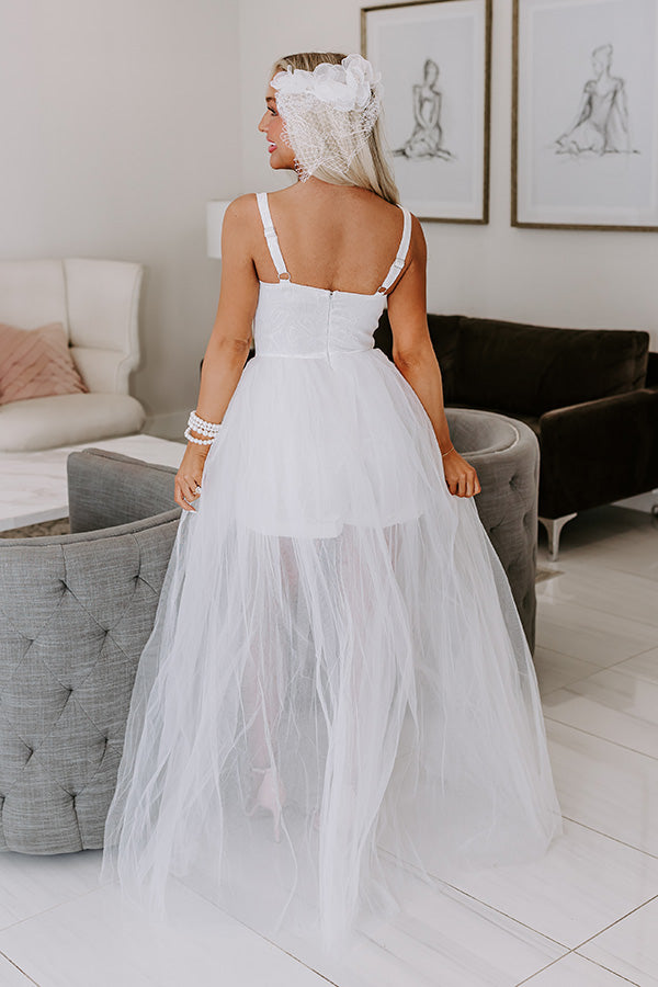 Impressions Bouquet Toss Tulle Maxi Dress