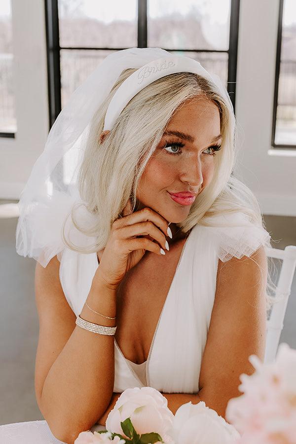 impressions Bride Embellished Veil Headband