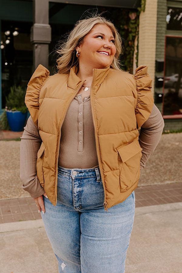 Impressions Cabin Cutie Puffer Vest Curves