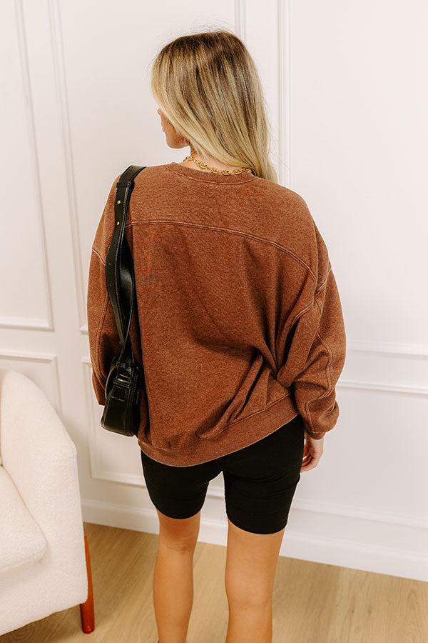 Impressions Campfire Cozy Sweatshirt In Chocolate