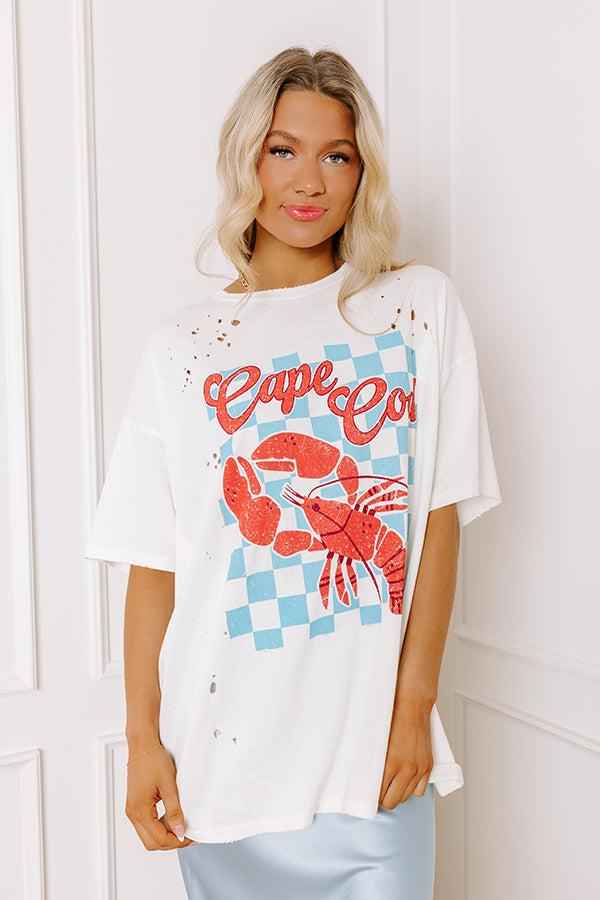 Impressions Cape Cod Distressed Oversized Tee