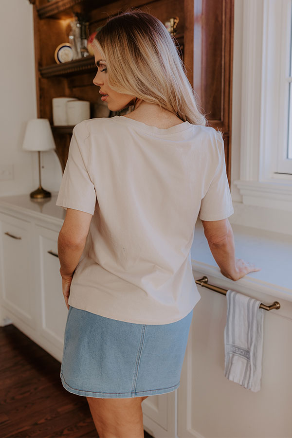 Impressions Casual Cues Tee In Oatmeal