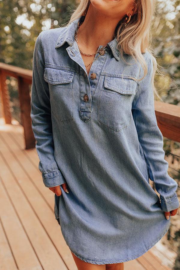 Impressions Casually Yours Denim Mini Dress