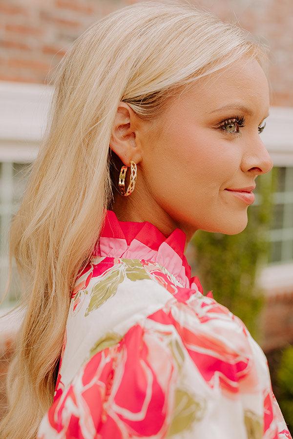 impressions Caught Your Eye Hoop Earrings