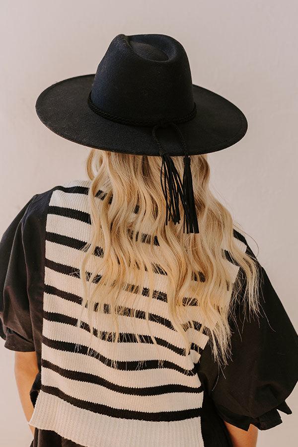 impressions Chasing Sunsets Felt Fedora in Black
