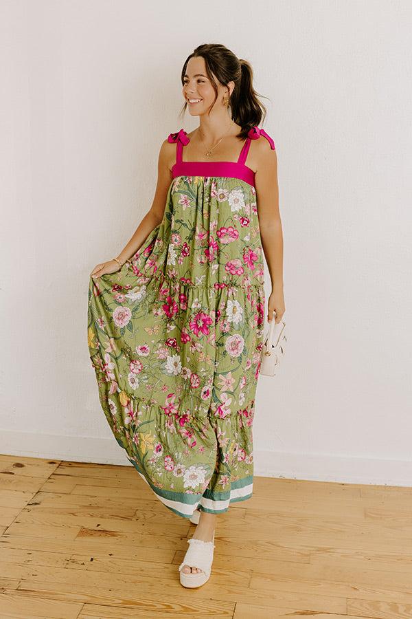 impressions Chasing Wildflowers Floral Maxi Dress
