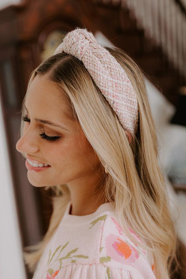 Impressions Chic Lifestyle Tweed Headband In Ivory
