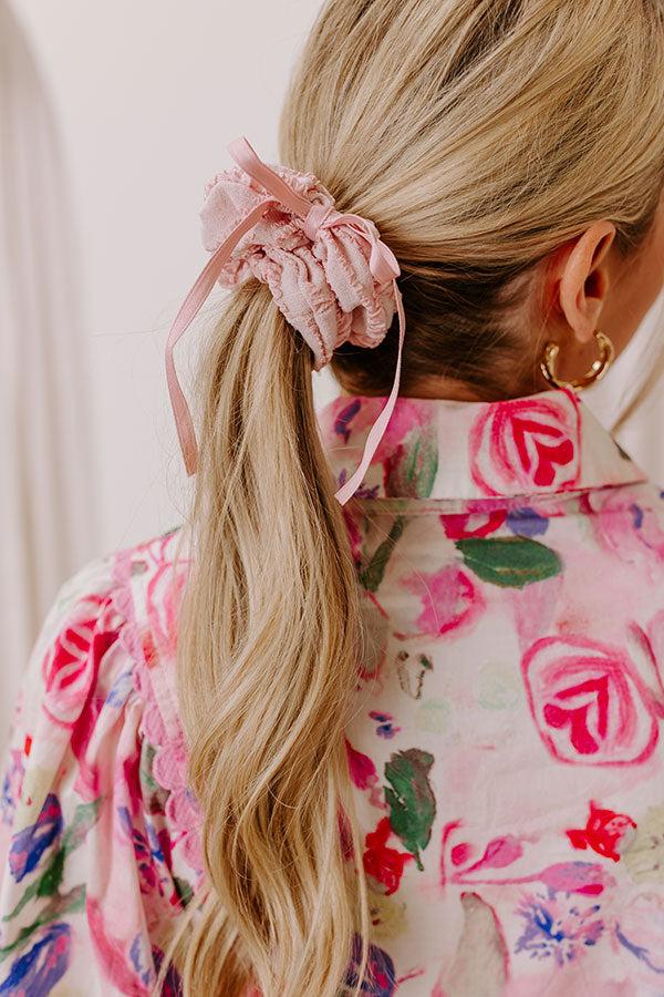 impressions Chic Mindset Scrunchie in Pink