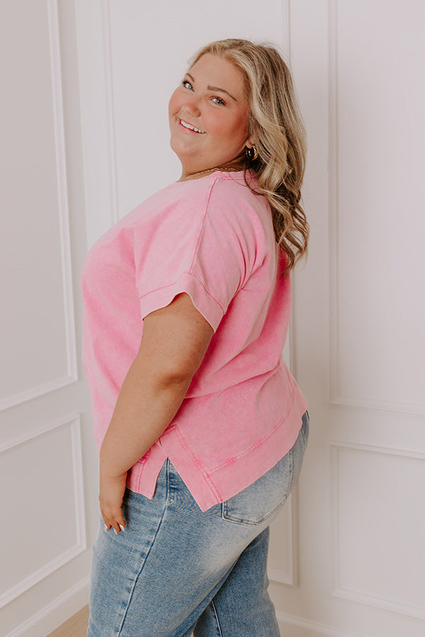 Impressions Chic Mindset Vintage Wash Tee Curves