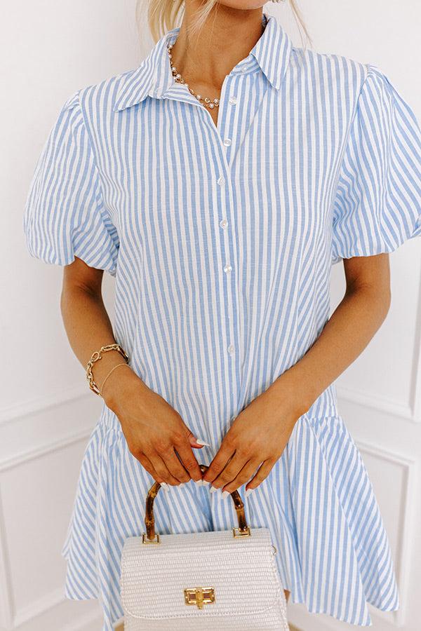 Impressions Clubhouse Chic Stripe Mini Dress