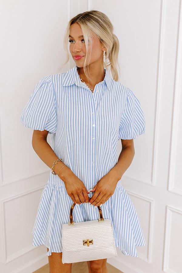 impressions Clubhouse Chic Stripe Mini Dress
