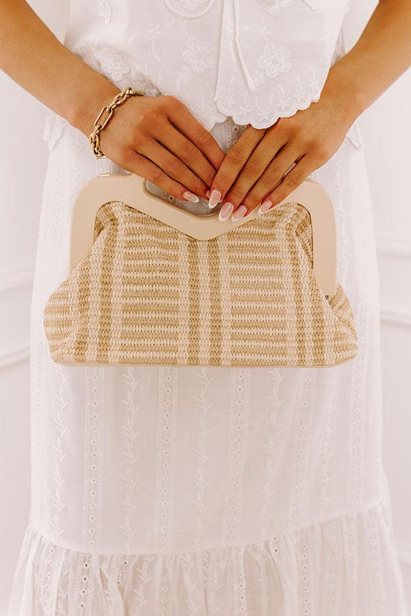 impressions Coastal Views Woven Purse in Oatmeal